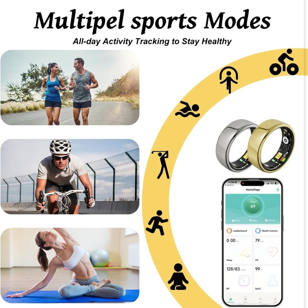 Smart Ring for women or men. NWT - Picture 7 of 8